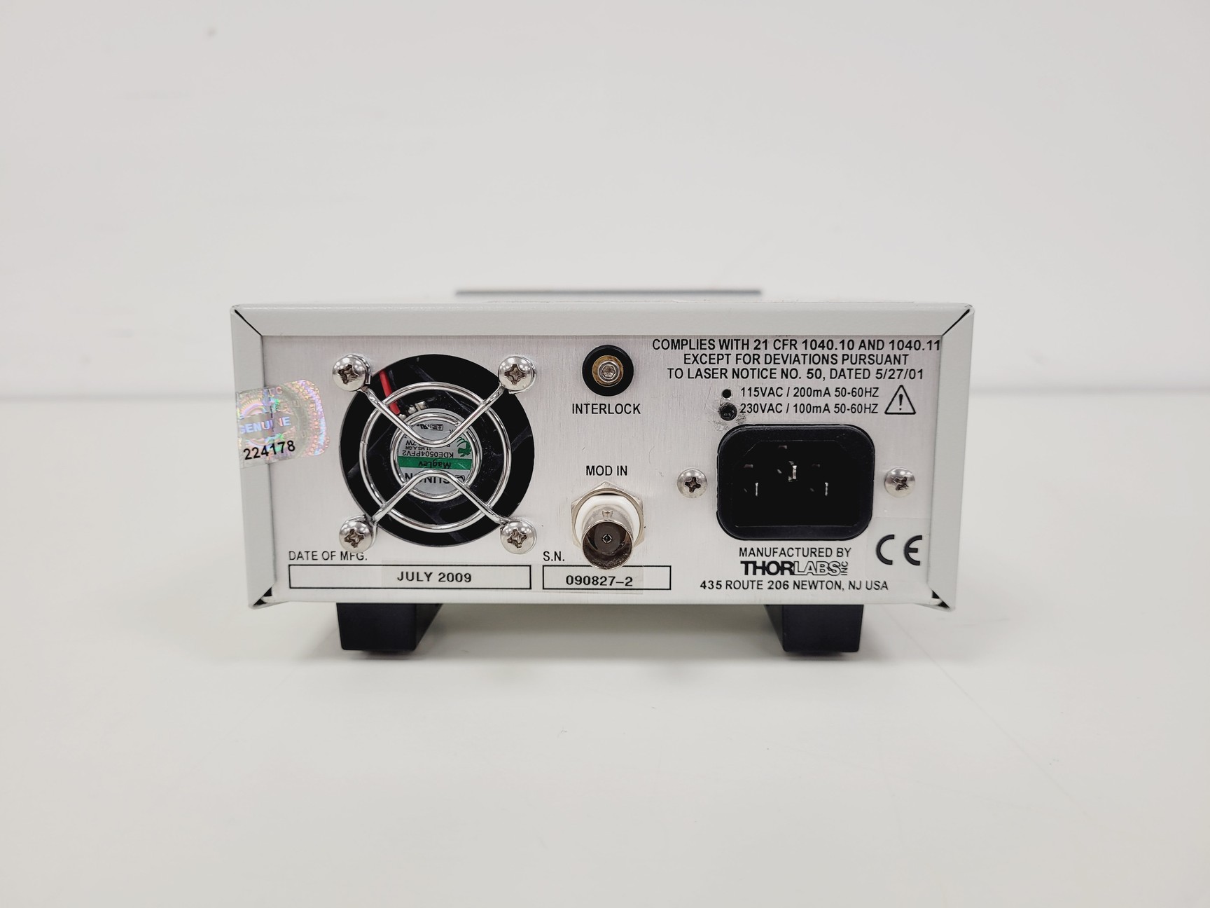 Image of ThorLabs Model S1FC675 Laser Source 675nm