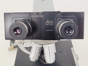 Thumbnail image of Leitz Dialux Microscope w/ 3 x Objectives Phaco 40x, NPl 16x, Pl Apo Oel 100x