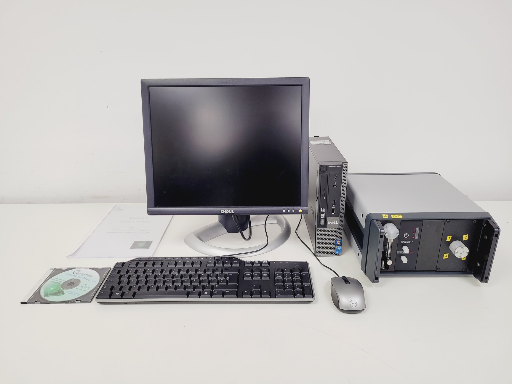 Image of GESIM MicCell Microfluidic Flow Cell Instrument W/ PC, Accessories and Software