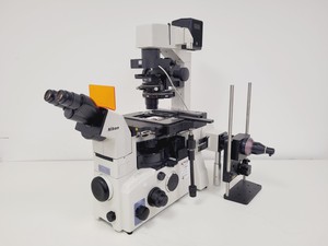 Image of Nikon Eclipse TE2000-U Microscope W/ 3 x Objectives and PSU