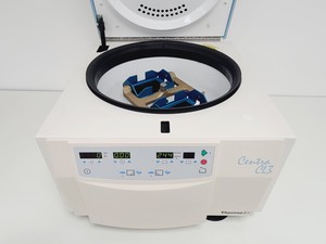 Thumbnail image of Thermo IEC Centra CL3 w/ 244 Swing-out Rotor & 2 x 50221 96-Well Plates Buckets 