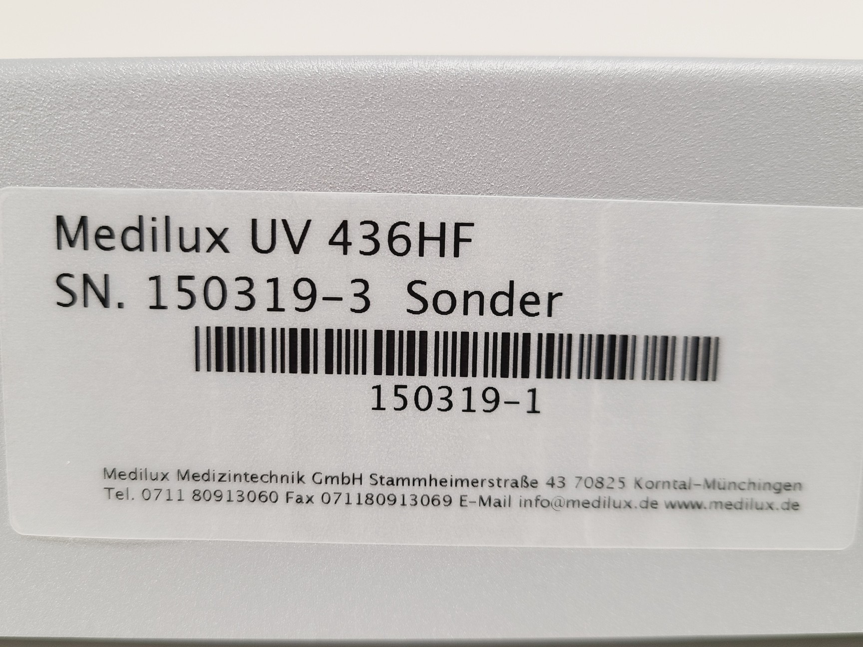 Image of Medilux UV 436 HF with 11x Spare Bulbs
