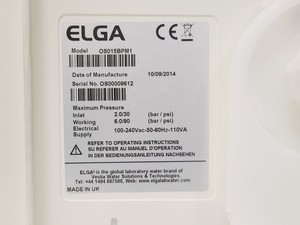 Thumbnail image of ELGA PURELAB Option-S Water Purifier with 75L Reservoir