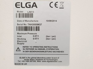 Thumbnail image of ELGA PURELAB Option-S Water Purifier with 75L Reservoir