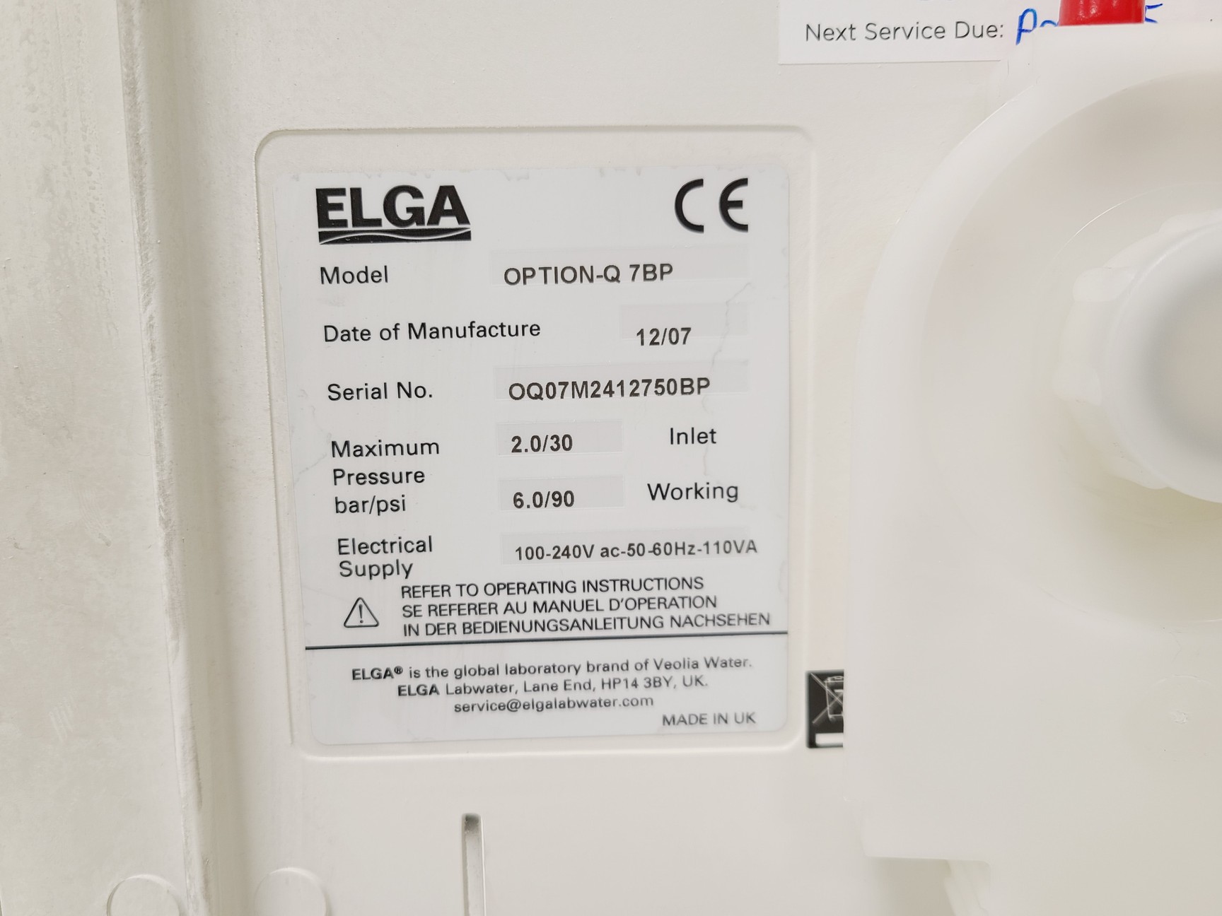 Image of ELGA PURELAB Option-Q DV25