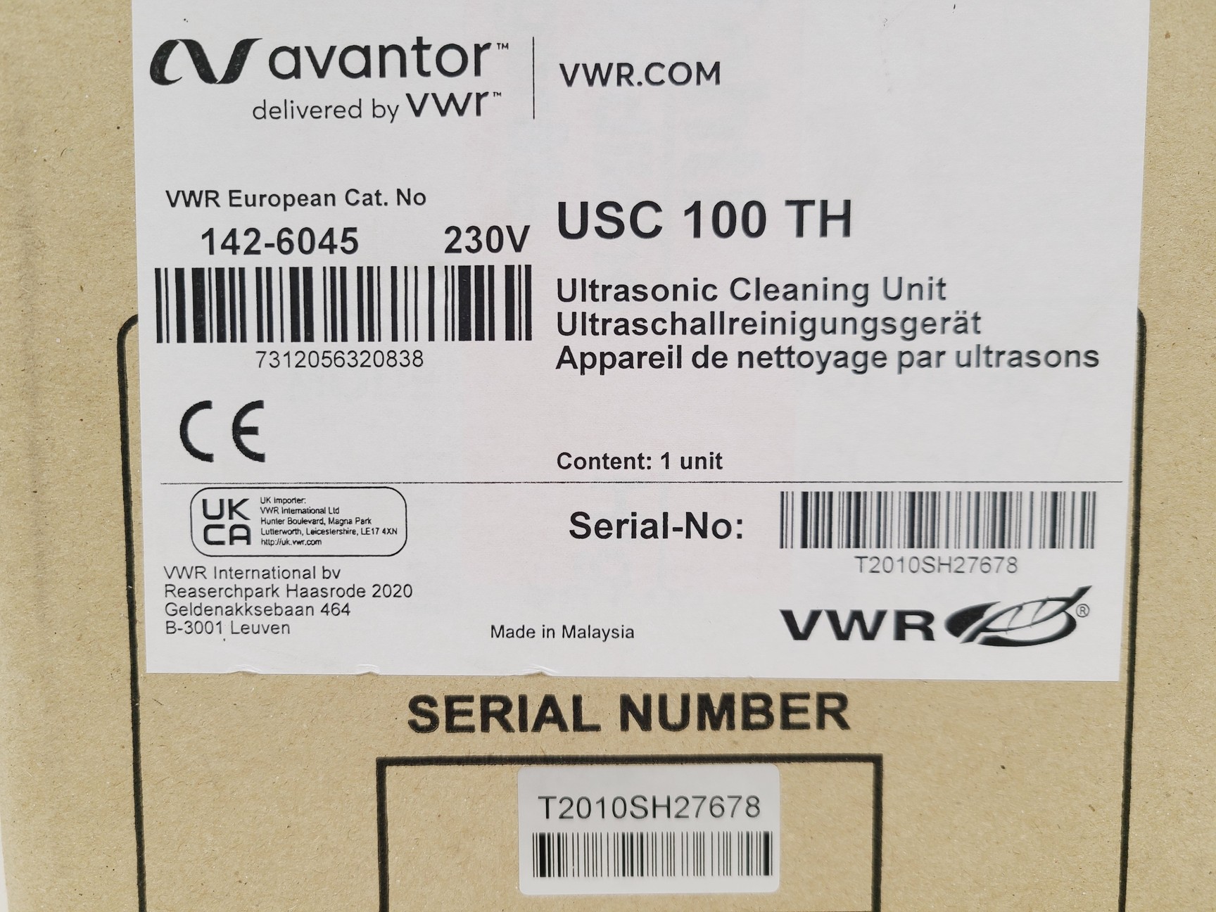 Image of Avantor Ultrasonic Bath (Boxed)