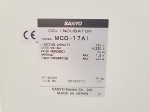 Thumbnail image of Sanyo CO2 Incubator - MCO-17AI Lab