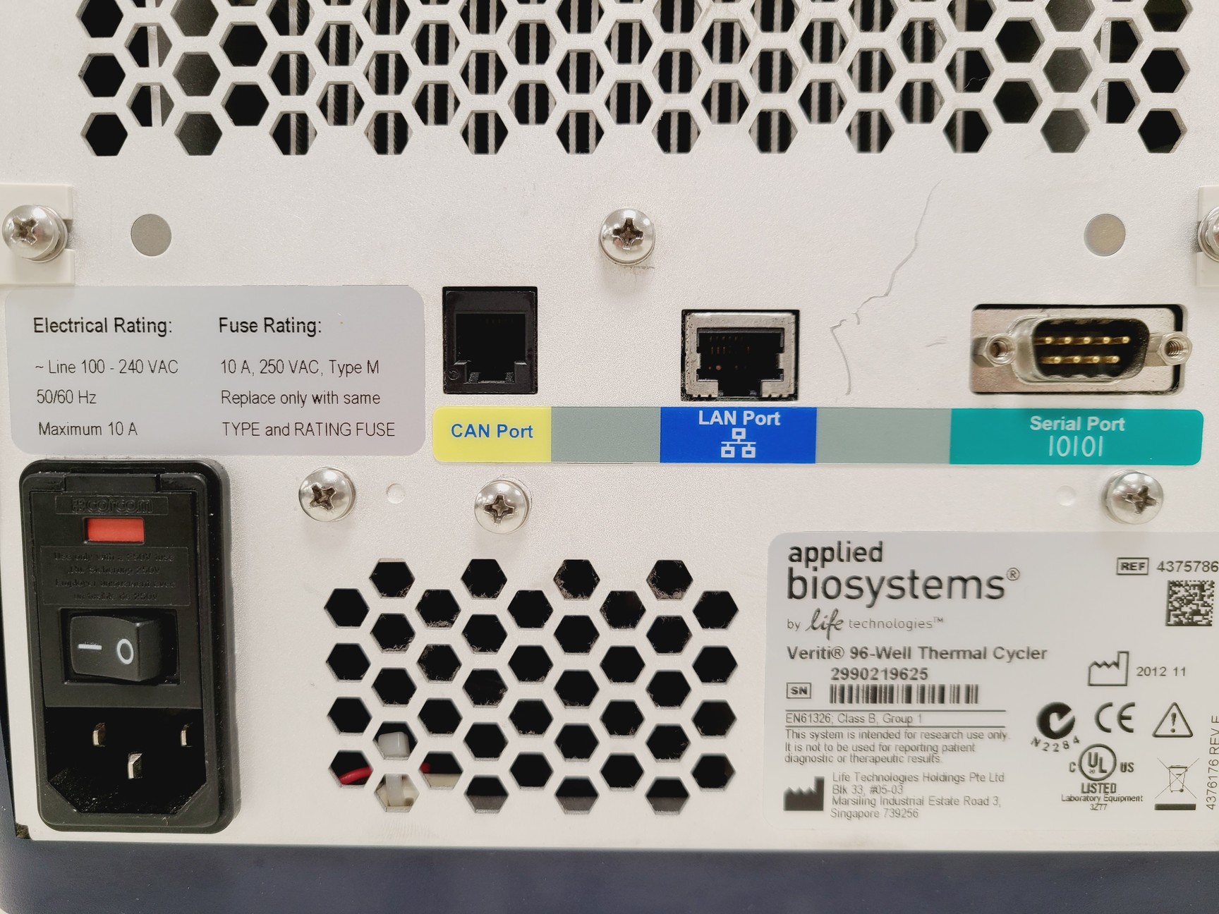 Image of Applied Biosystems Veriti 96 Well Thermal Cycler Spares/Repair Lab