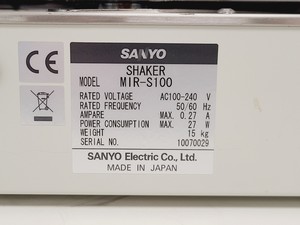 Thumbnail image of Sanyo Orbital Shaker - MIR-S100