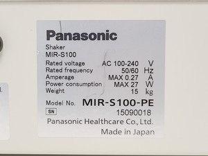 Thumbnail image of Panasonic Orbital Shaker - MIR-S100-PE Lab
