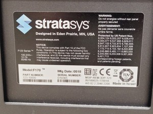Thumbnail image of Stratasys F170 3D Printer