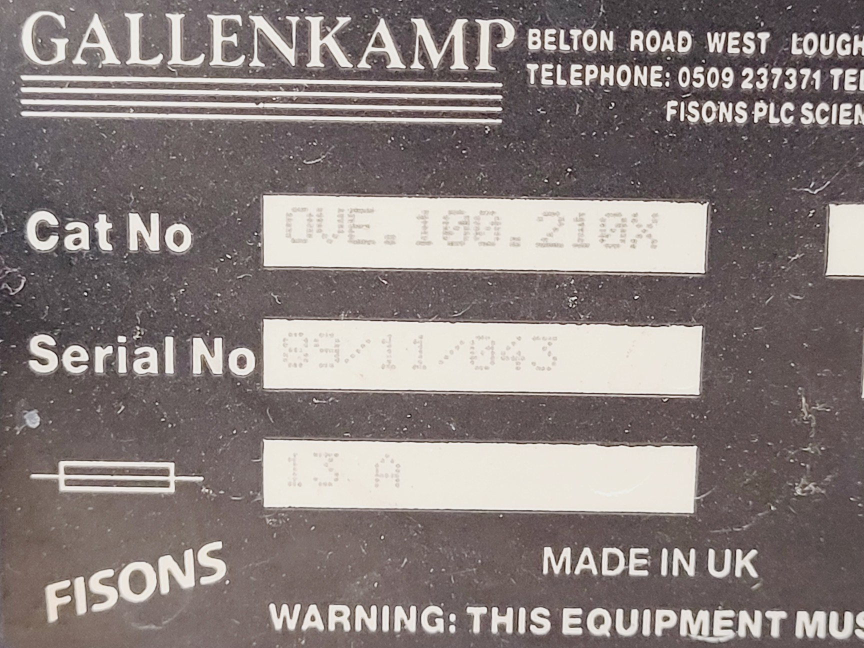 Image of Gallenkamp Lab Oven