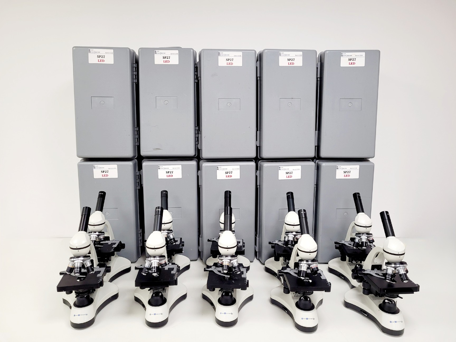 Image of Job lot of 10 x SP27 Brunel Microscopes 