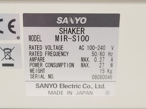 Thumbnail image of Sanyo Orbital Shaker MIR-S100 Lab