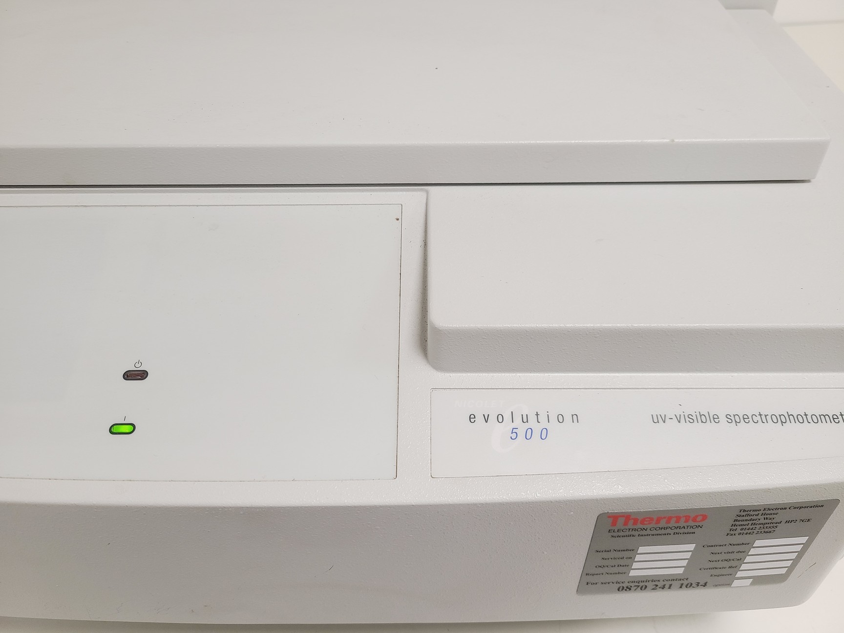 Image of Thermo Electron Corporation Evolution 500 BB UV-Visible Spectrophotometer