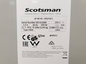 Thumbnail image of Scotsman AF 80 Laboratory Ice Machine Spares/Repair Lab