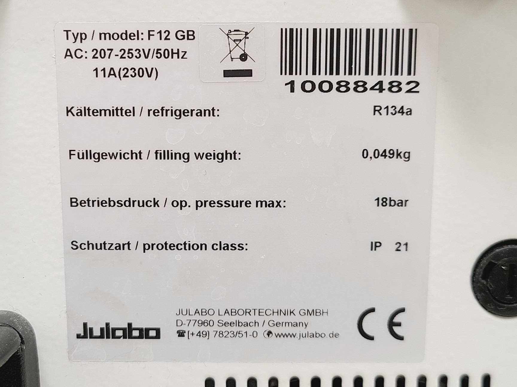 Image of Julabo F12 Refrigerated and Heating Circulator