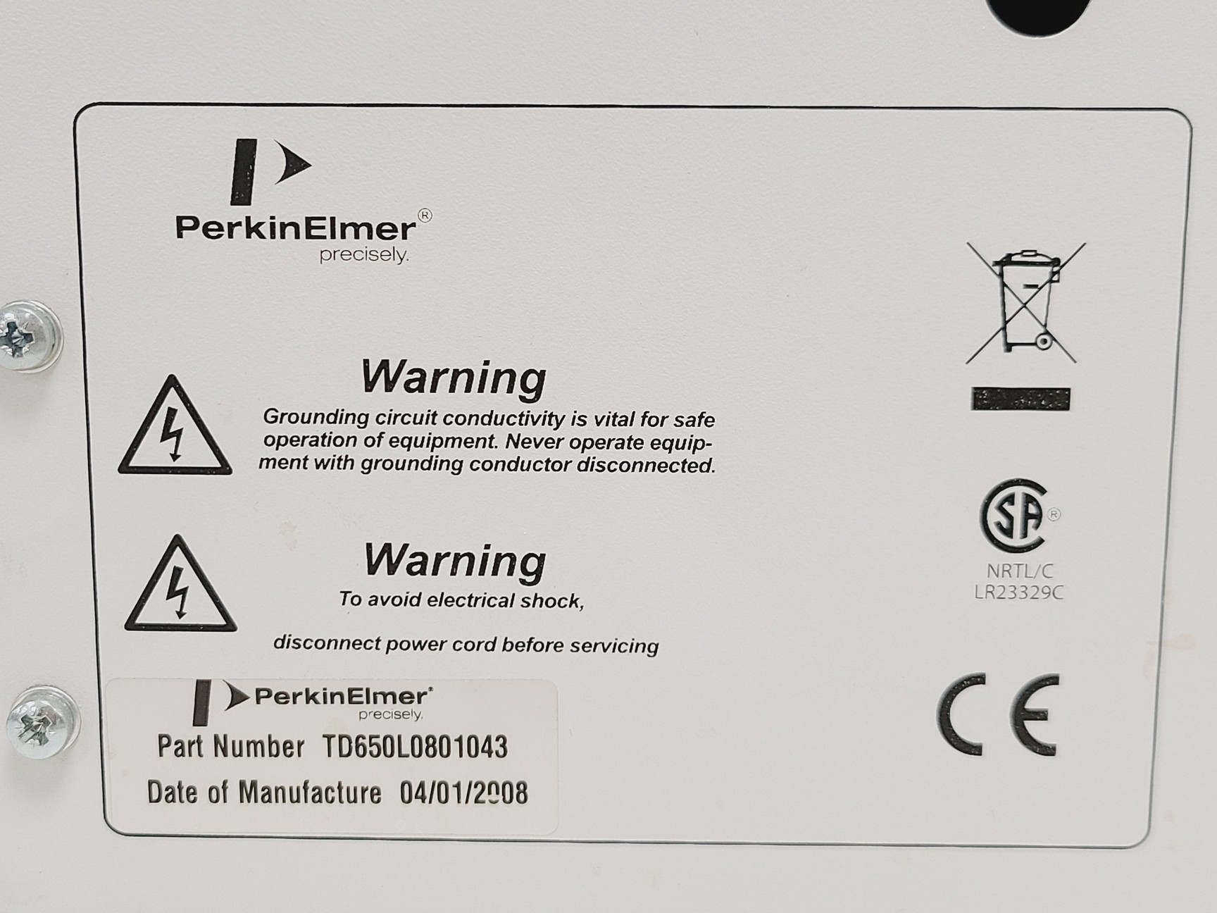 Image of Perkin Elmer TurboMatrix 650 Thermal Desorber