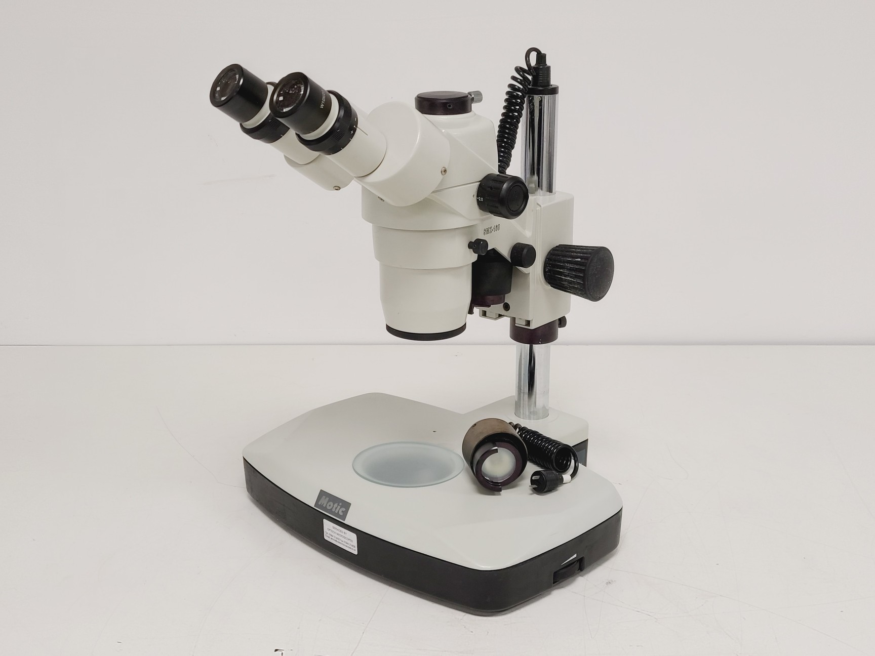 Image of Motic SMZ-168 Stereo Microscope w/ Spare Incident Illumination Light