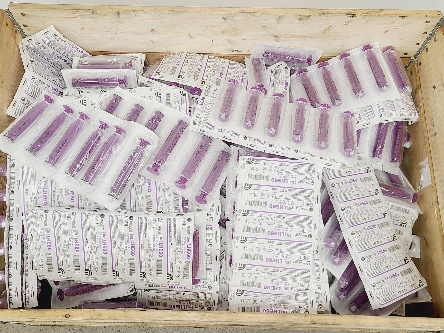 Image of Job Lot of New Medicina ENFit LHE60 60ml Reusable Enteral Syringes