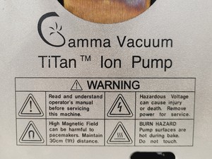 Thumbnail image of Gamma Vacuum Titan Ion Getter Pump (from ThermoFisher Scientific) Ultra-High 