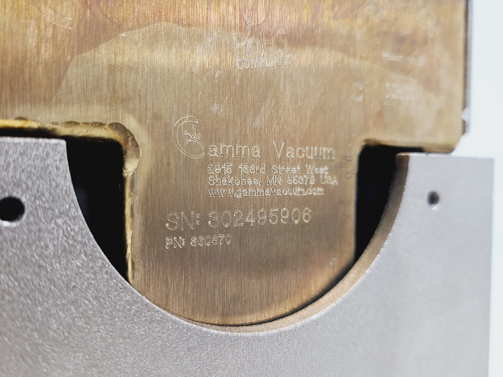 Image of Gamma Vacuum Titan Ion Getter Pump (from ThermoFisher Scientific) Ultra-High 