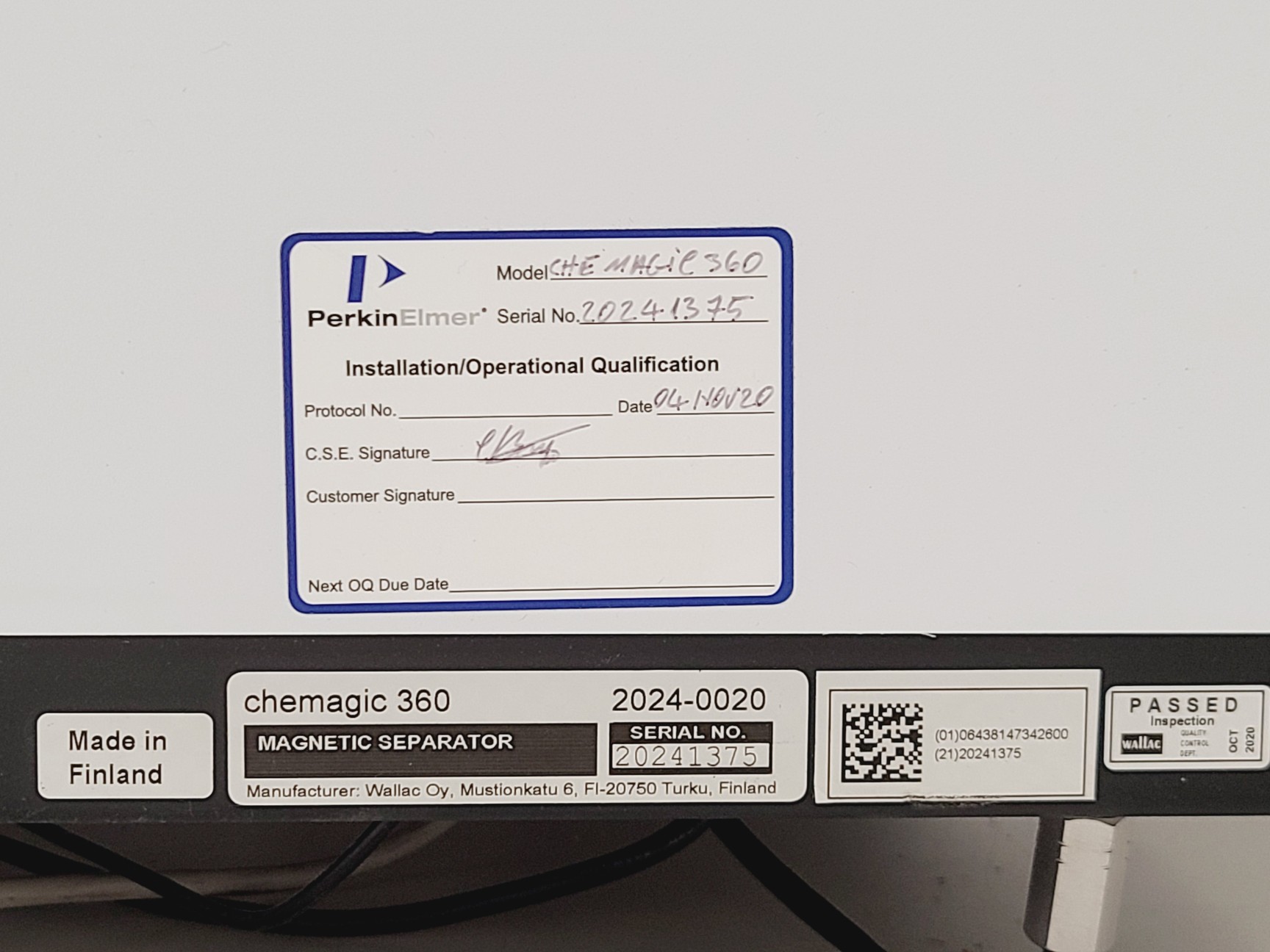 Image of Perkin Elmer Chemagic 360 DNA Nucleic Acid Extractor Magnetic Separator S/R