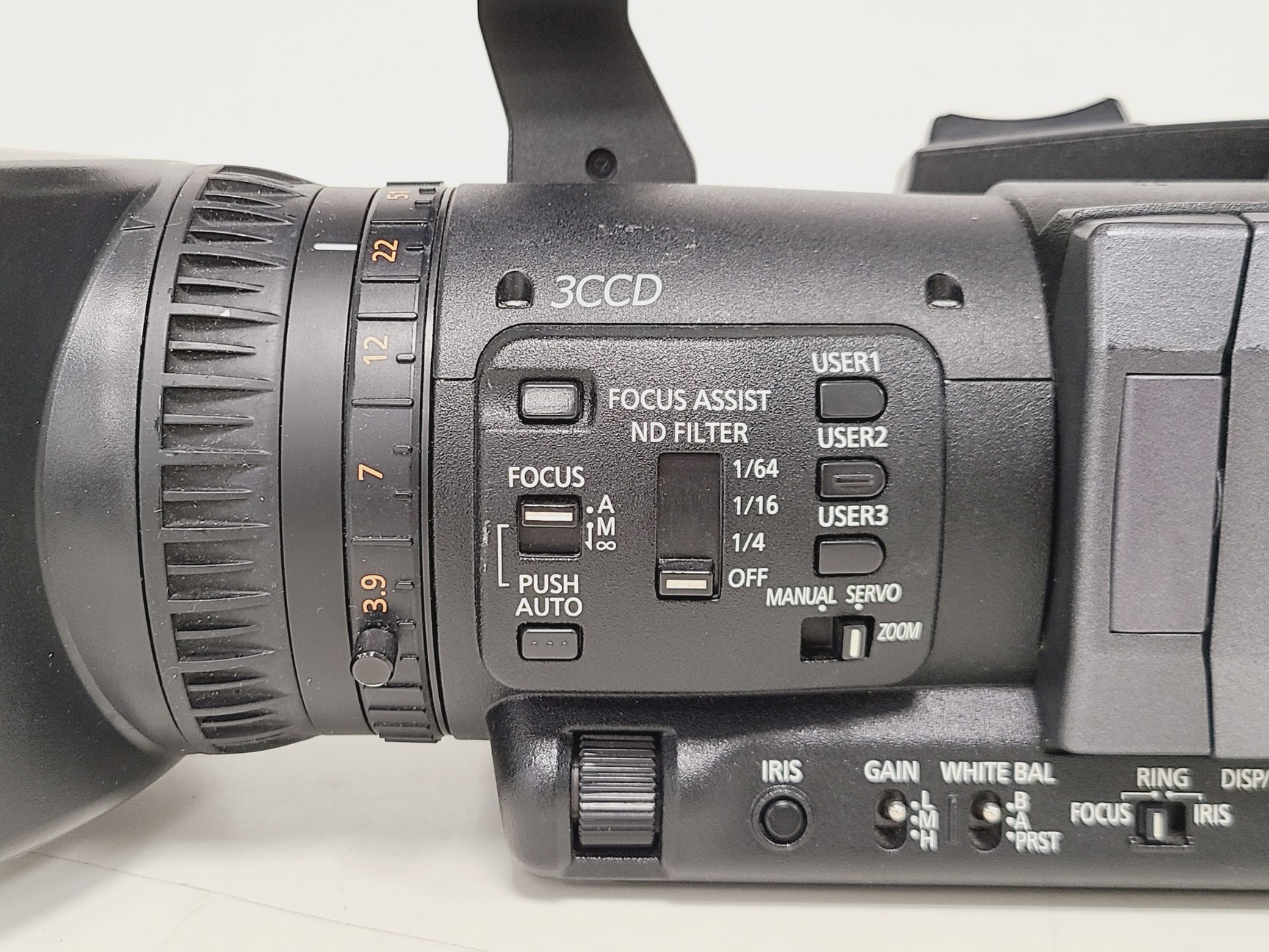 Image of Panasonic AG-HMC151E - AVCCAM 3CCD Camcorder w/ 3 Batteries & 2 Chargers