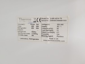 Thumbnail image of Thermo Scientific Lab Fridge ES Series 288R-AEW-TS Lab