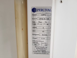 Thumbnail image of Percival I-30VL Floor Standing Growth Chamber Lab