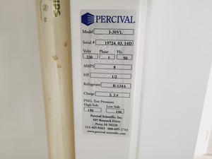 Thumbnail image of Percival I-30VL Floor Standing Growth Chamber Spares/Repair Lab