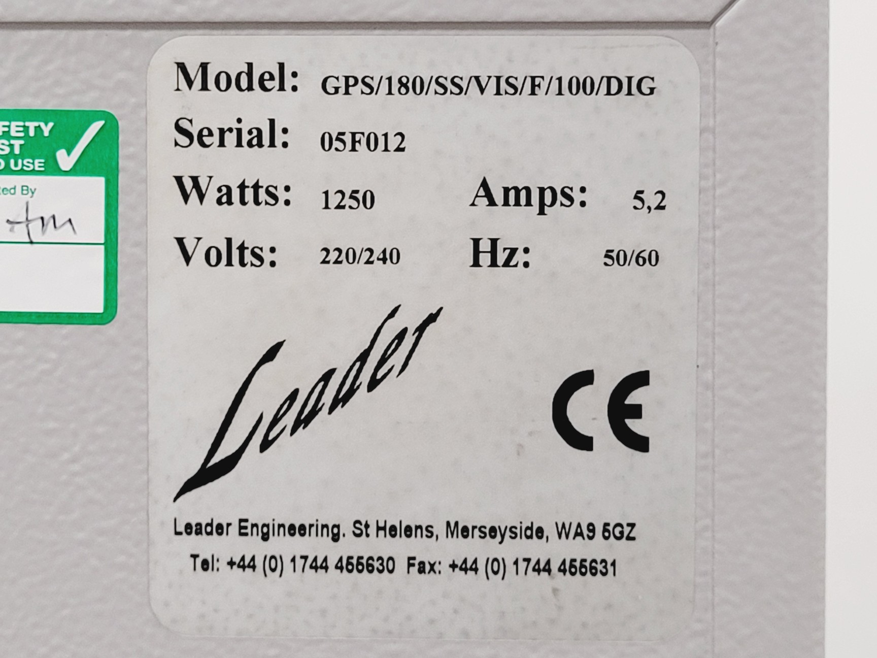 Image of Leader Drying Oven GPS/180/SS/VIS/F/100/DIG
