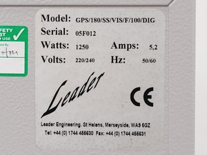 Thumbnail image of Leader Drying Oven GPS/180/SS/VIS/F/100/DIG