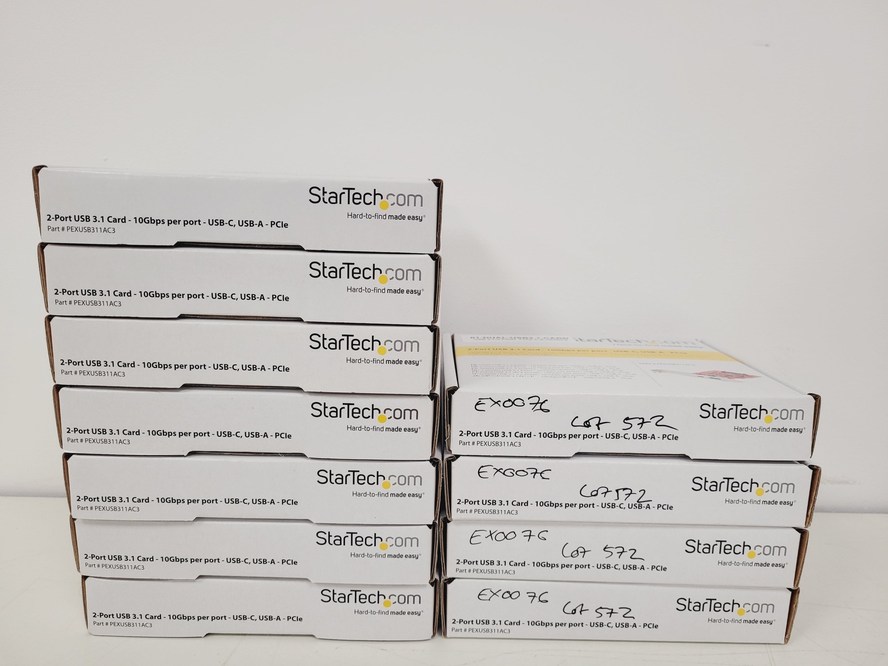 Image of Job Lot of 11 x Startech.com 2-Port USB 3.1 Card USB-C, USB-A - PCle