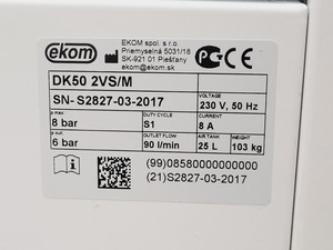 Thumbnail image of Ekom DK50 2VS/M Air Compressor W/ Enclosure