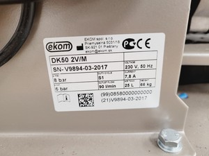 Thumbnail image of Ekom DK50 2VS/M Air Compressor W/ Enclosure