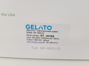 Thumbnail image of Gelato QP-1600-01 Electrophoresis and Visualisation System
