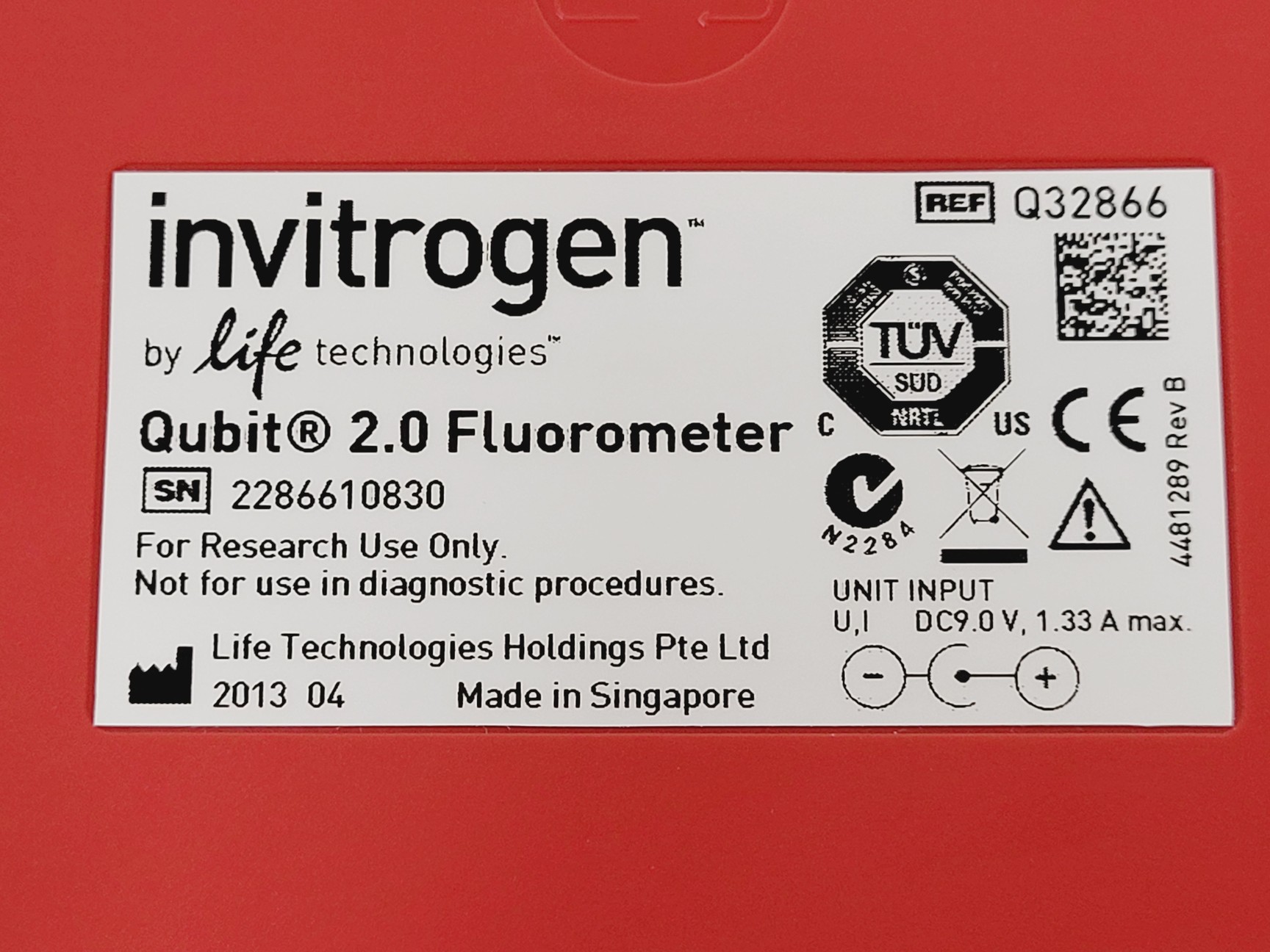 Image of Invitrogen Qubit 2.0 Fluorometer