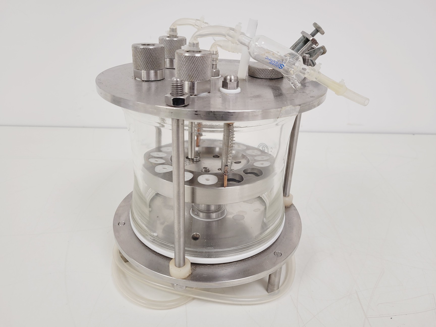 Image of QVF  Borosilicate Pyrex Scientific Glass Bioreactor Vessel Lab Fermenter