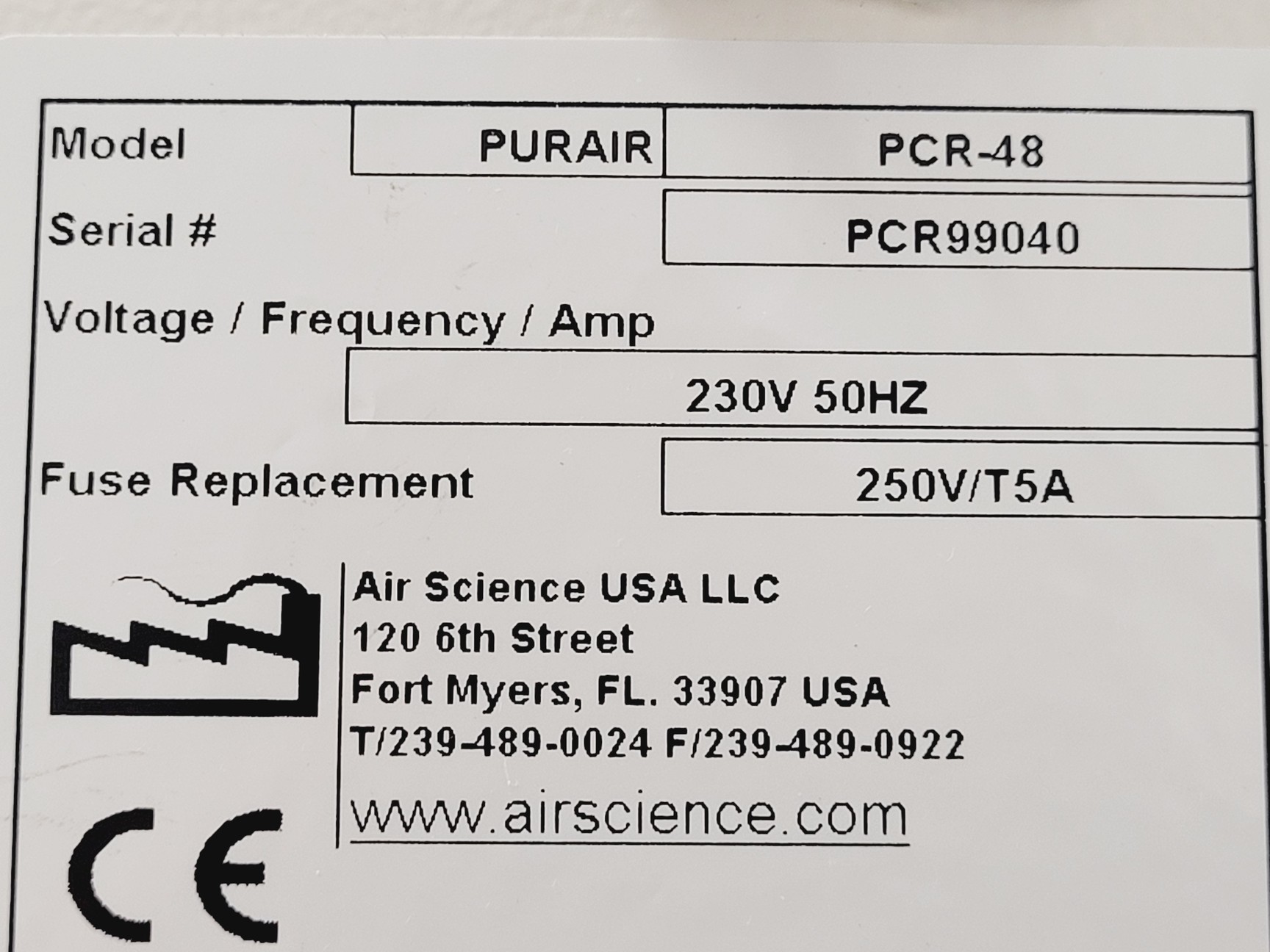 Image of Air Science Purair Laminar Flow Cabinet PCR-48 Lab