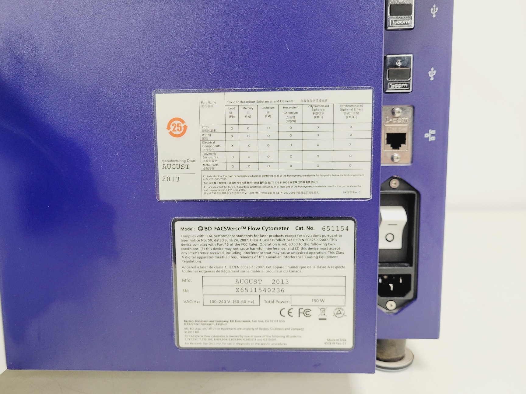 Image of BD Becton Dickinson FACSVerse Flow Cytometer - Spares/Repair Lab