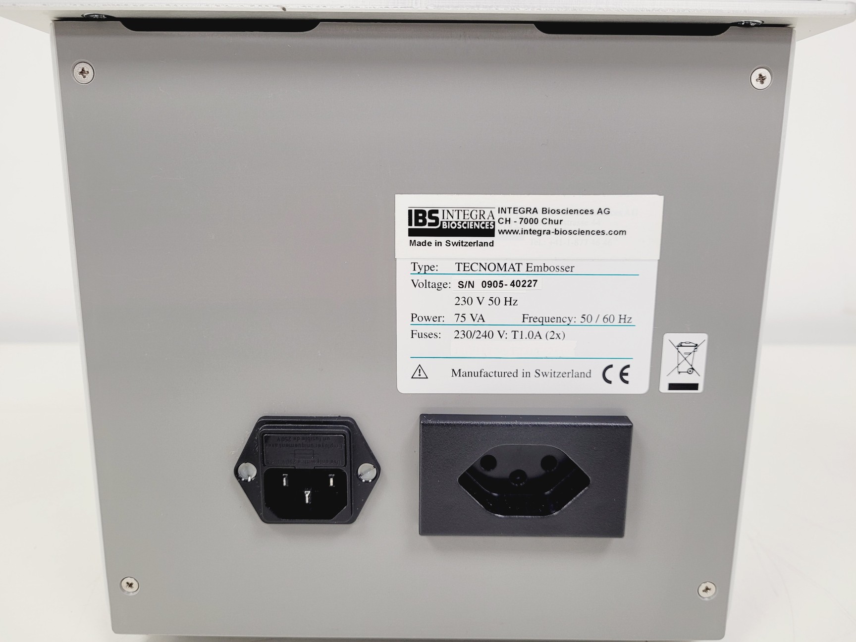 Image of Integra Biosciences TECNOMAT Line Embossing Unit