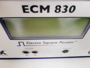 Thumbnail image of BTX Havard Apparatus ECM 830 Electro Square Porator W/ 630B Safety Stand