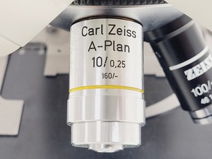 Thumbnail image of Carl Zeiss Standard 20 Compound Microscope W/ 4 x Objectives