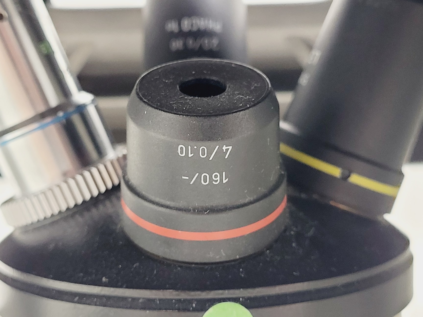 Image of Leica DMIL 090-131-00.1 Microscope Body w/ 4 Objectives + Eye pieces