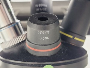 Thumbnail image of Leica DMIL 090-131-00.1 Microscope Body w/ 4 Objectives + Eye pieces