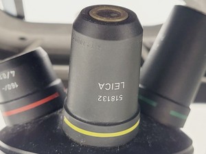 Thumbnail image of Leica DMIL 090-131-00.1 Microscope Body w/ 4 Objectives + Eye pieces