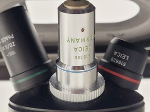 Thumbnail image of Leica DMIL 090-131-00.1 Microscope Body w/ 4 Objectives + Eye pieces