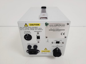 Thumbnail image of Olympus U-LH50HG 50W HBO Mercury Burner Lamphouse W/ Olympus U-RFLT50 PSU