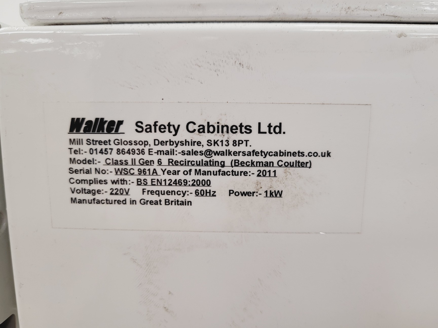 Image of Beckman Coulter Class II MSC Safety Cabinet